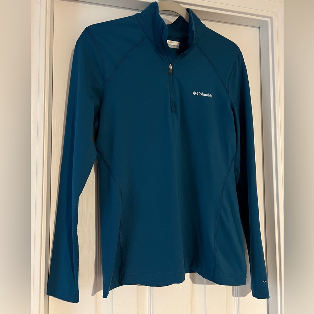 Columbia Blue Quarter Zip Omni-Wick Pullover